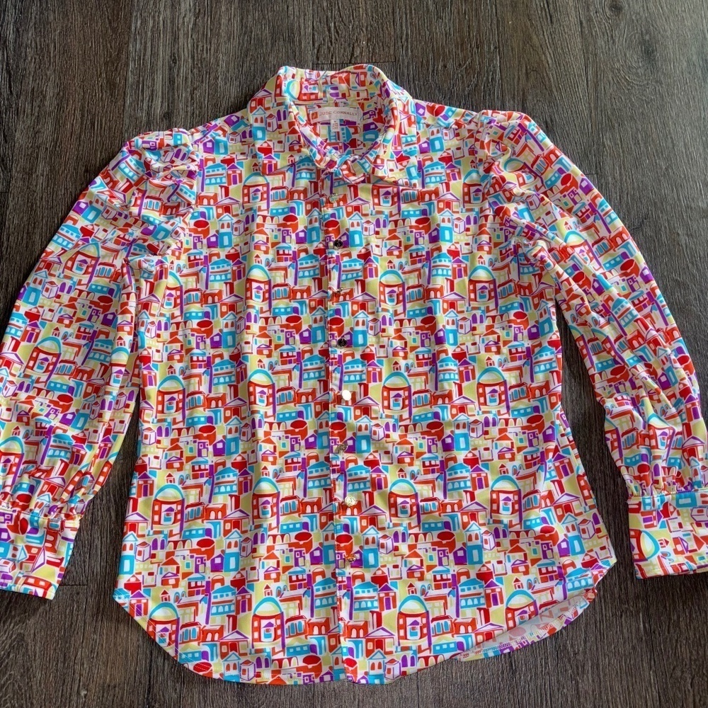Jude Connally medium button down top excellent condition